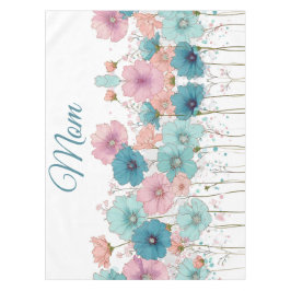 Frühlingsblumen im Vintage-Stil für Mama Tischdecke