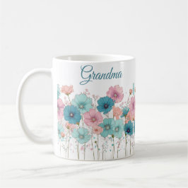 Frühlingsblumen im Vintage-Stil für Oma Kaffeetasse