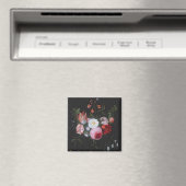 Frühlingsblumen in einer Glasvase aus dem 17. Jahr Magnet (In Situ (Geschirrspüler))