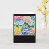 Frühlingsblumen in Ginger Jar Sticker Karte (Gelbe Blume)