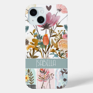 Frühlingsblumen in Mason Jar Design mit Namen Case-Mate iPhone Hülle