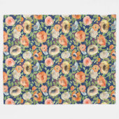 Frühlingsblumen in Orange Fleecedecke (Vorderseite (Horizontal))