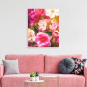 Frühlingsblumen in voller Blüte Leinwanddruck (Insitu (Wohnzimmer))