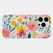 Frühlingsblumen iPhone Hülle (Rückseite (Horizontal))
