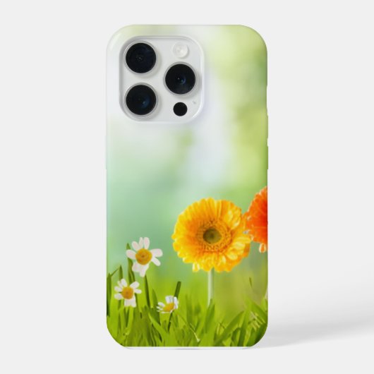 Frühlingsblumen iPhone Hülle (Rückseite)