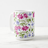 Frühlingsblumen Kaffeetasse (Vorderseite Links)