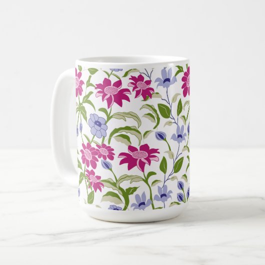 Frühlingsblumen Kaffeetasse (Vorderseite Links)