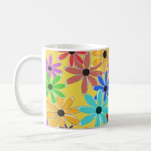 Frühlingsblumen Kaffeetasse (Links)