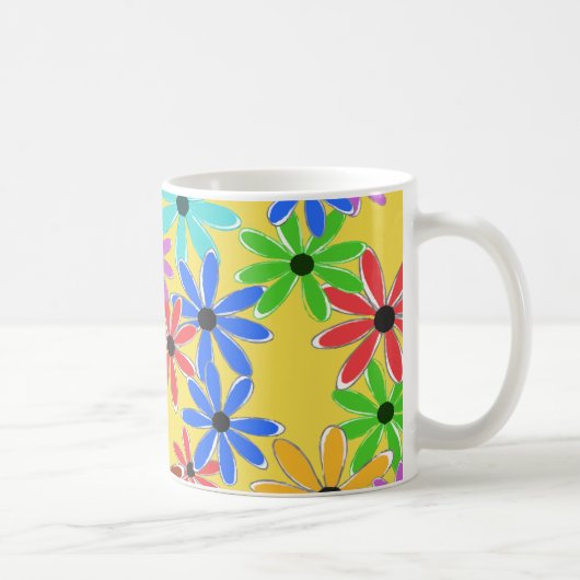 Frühlingsblumen Kaffeetasse (Rechts)