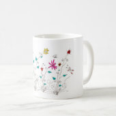 Frühlingsblumen Kaffeetasse (VorderseiteRechts)