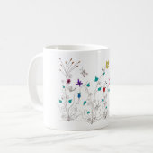 Frühlingsblumen Kaffeetasse (Vorderseite Links)
