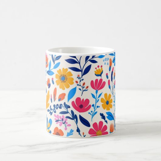 Frühlingsblumen Kaffeetasse (Mittel)