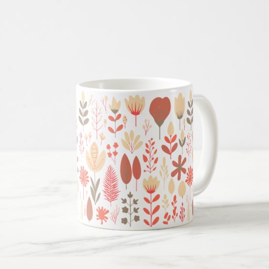 Frühlingsblumen Kaffeetasse (VorderseiteRechts)