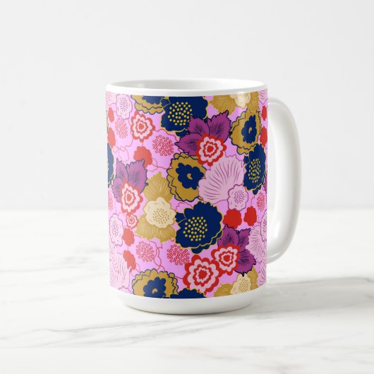 Frühlingsblumen Kaffeetasse (VorderseiteRechts)