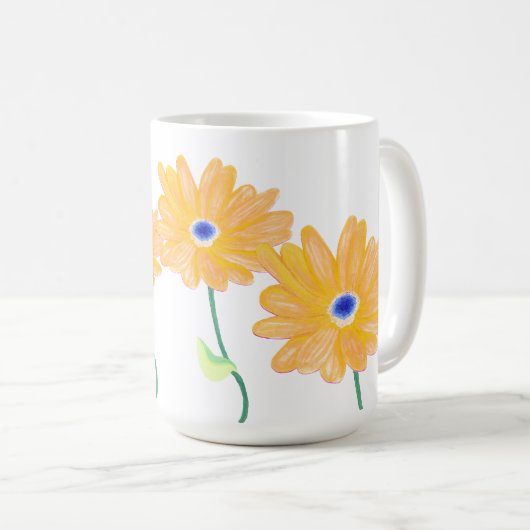 Frühlingsblumen Kaffeetasse (VorderseiteRechts)