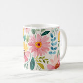 Frühlingsblumen Kaffeetasse (VorderseiteRechts)