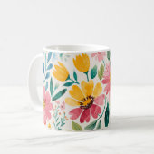 Frühlingsblumen Kaffeetasse (Vorderseite Links)