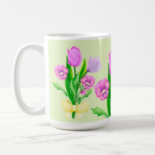 Frühlingsblumen Kaffeetasse (Links)