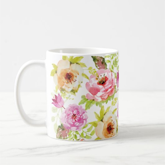 Frühlingsblumen Kaffeetasse (Links)