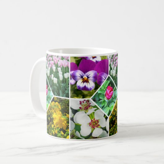 Frühlingsblumen Kaffeetasse (Vorderseite Links)