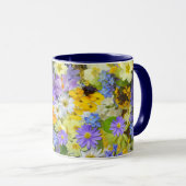 Frühlingsblumen-Kaffeetasse Tasse (VorderseiteRechts)