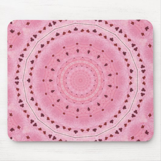 Frühlingsblumen Kaleidoskop Mousepad (Vorne)