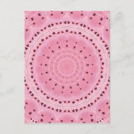 Frühlingsblumen Kaleidoskop Postkarte