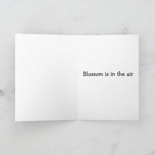 Frühlingsblumen Karte (Innenseite)