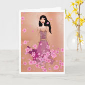 Frühlingsblumen Karte (Gelbe Blume)