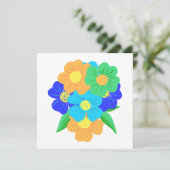 Frühlingsblumen Karte (Stehend Vorderseite)