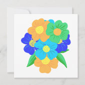 Frühlingsblumen Karte (Vorderseite)