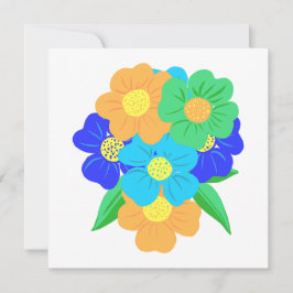 Frühlingsblumen Karte