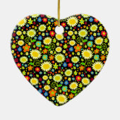 Frühlingsblumen Keramik Ornament (Hinten)