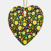 Frühlingsblumen Keramik Ornament (Links)