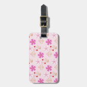 Frühlingsblumen Kirschblossom Pink Blush Gepäckanhänger (Vorderseite vertikal)