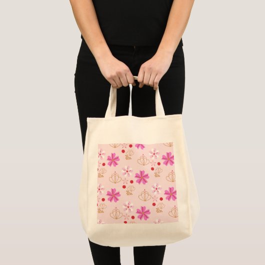 Frühlingsblumen Kirschblossom Pink Blush Tragetasche (Vorderseite (Produkt))