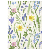 Frühlingsblumen Klemmbrett (Rückseite)