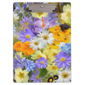 Frühlingsblumen Klemmbrett (Vorderseite)