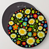 Frühlingsblumen - Kolossal Button (Vorne & Hinten)