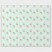 Frühlingsblumen Krokusse Geschenkpapier (Flach)