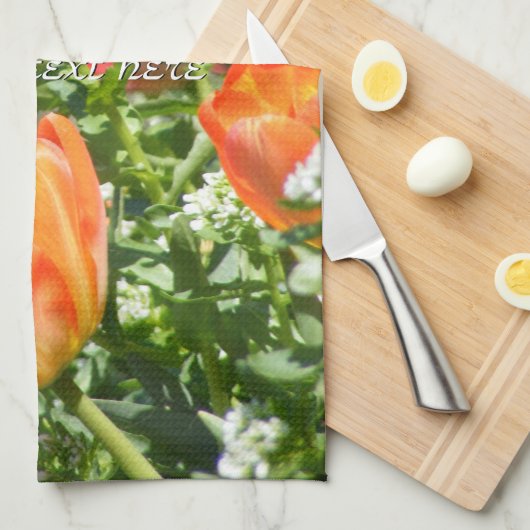 Frühlingsblumen Küchentuch (Viertel Falte)