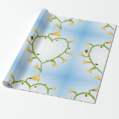 Frühlingsblumen Kunstdruckpapier Geschenkpapier (Ungerollt)