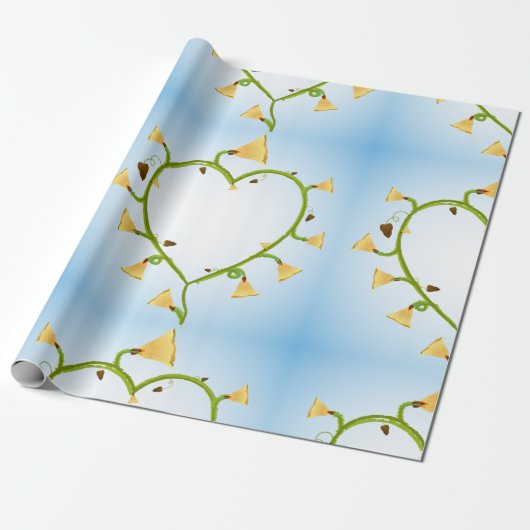 Frühlingsblumen Kunstdruckpapier Geschenkpapier (Ungerollt)