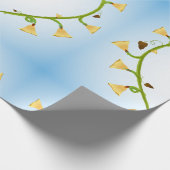 Frühlingsblumen Kunstdruckpapier Geschenkpapier (Ecke)