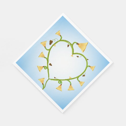 Frühlingsblumen Kunstpapier Napkins Serviette (Ecke)