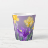 Frühlingsblumen-Latte-Mug Milchtasse (Vorderseite)