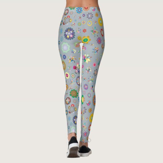 Frühlingsblumen Leggings (Rückseite)