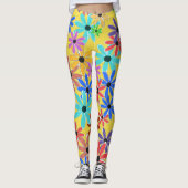 Frühlingsblumen Leggings (Vorderseite)