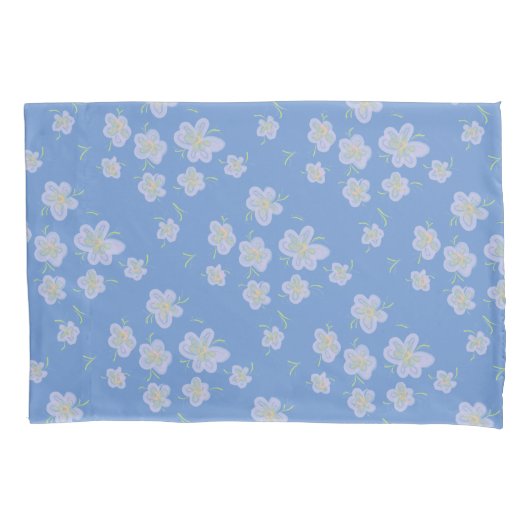 Frühlingsblumen (lila) kissenbezug (Vorderseite)