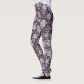 Frühlingsblumen Lila Legierung Leggings (Links)